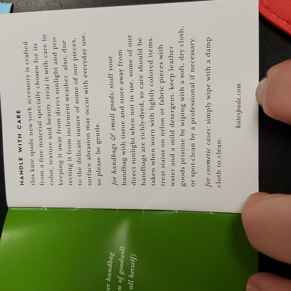 NWT Kate Spade Red Wristlet new with tags - Picture 7 of 7